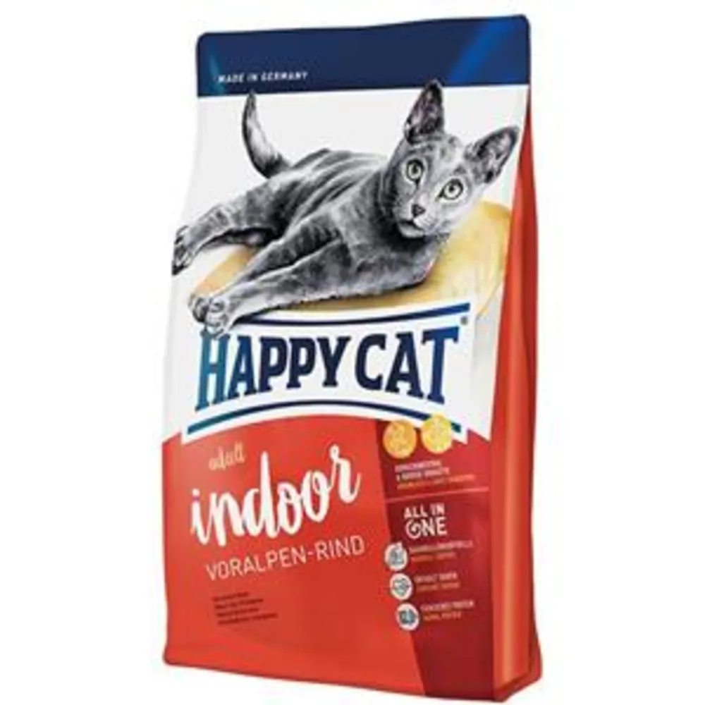 غذای خشک گربه هپی کت voralpen rind indoor